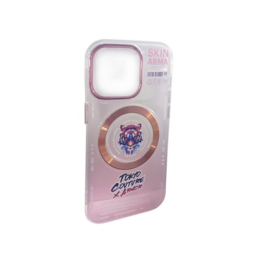 Magnetic Case Skinarma Design for Apple iPhone 14 Pro Pink Magnetic Case Skinarma Design for Apple iPhone 14 Pro Pink
